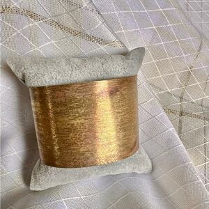 Brass Cuff Bangle Bracelet Flame Painted Brass Jewelry